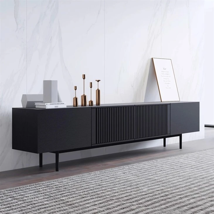 Black Oak Veneer TV Cabinet